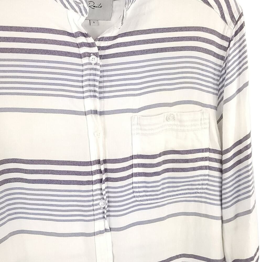 Rails Striped Button Down Shirt - Picture 12 of 14